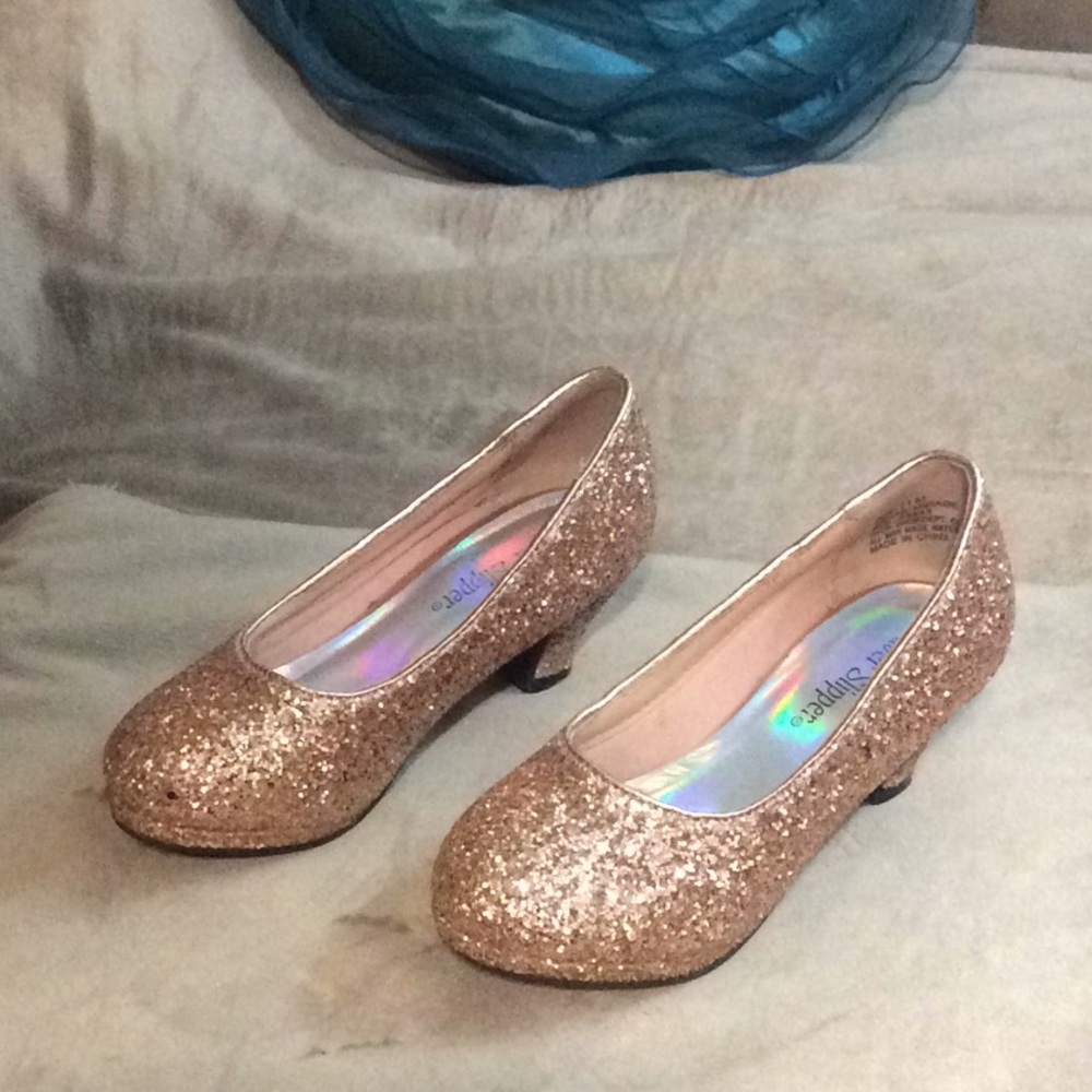 Silver slipper Toddler dress shoes